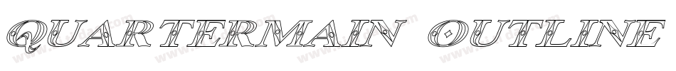 Quartermain Outline Italic字体转换